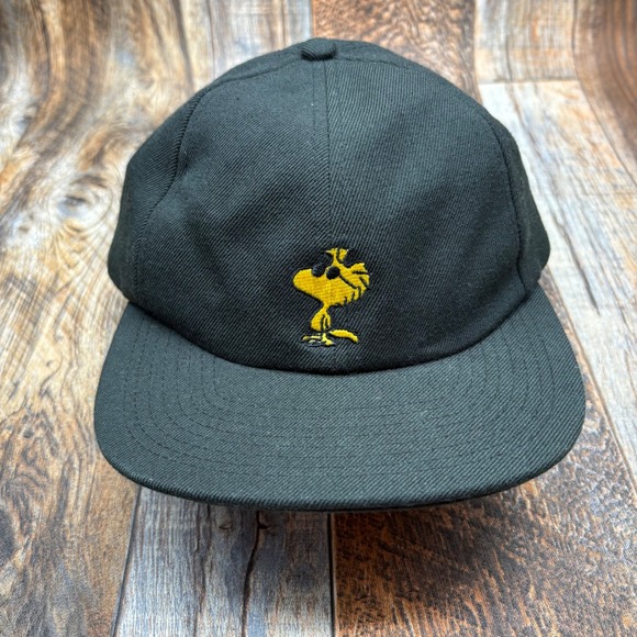 Vans Other - Vans Peanuts Woodstock Embroidered Black Adjustable Strapback Hat Cap